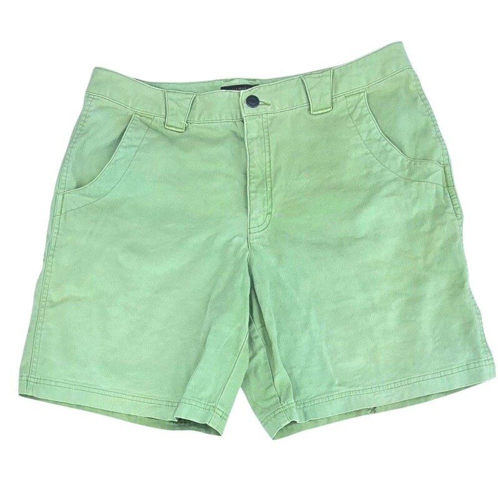 Royal Robbins Mens Sage Green Cotton Canvas Outdoor Utility Hiking Shorts 32